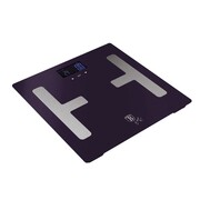 Szklana waga łazienkowa z funkcją pomiaru tkanki tłuszczowej BMI BERLINGER HAUS Purple Eclipse BH-9223