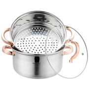 Zestaw garnków do gotowania na parze 22cm 3 ele. Parowar KLAUSBERG KB-7731