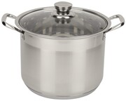 Garnek stalowy 10L z pokrywką 26cm wysoki indukcja ROSSNER MM7041