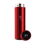 Inteligentny termos stalowy 0.45L z wskaźnikiem temperatury LED BERLINGER HAUS Burgundy BH-7955