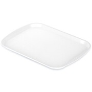 Taca do serwowania przekąsek potraw plastikowa biała 43.5x31.5cm ORION 153814