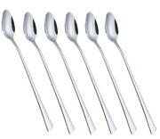 Komplet długich łyżeczek do kawy 6-ele Połysk KINGHOFF KH-1341 (3520)