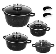 Zestaw garnków z powłoką marmurową 8 ele. BRUNBESTE BB-1987