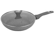 Patelnia z powłoką granitową 28cm KLAUSBERG Marmo Grey KB-7318