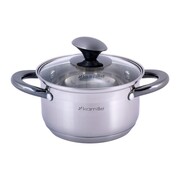 Garnek ze stali z 1.5L z pokrywką indukcja na gaz KAMILLE KM-4920