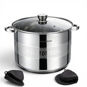 Garnek stalowy gastronomiczny gastro duży 34CM 22.7L indukcja MASTERPAN MP-5150