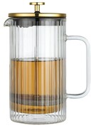 Zaparzacz do kawy herbaty szklany 1000ml French Press złoty KLAUSBERG KB-7761