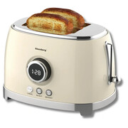 Toster na 2 kromki kieszenie, beżowy, retro, wyświetlacz LED, KLAUSBERG KB-9026