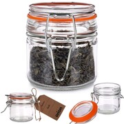 Słoik szklany patentowy z klipsem na przyprawy ogórki przetwory 100ml ORION 126569