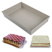 Forma do pieczenia ciasta, 36,5×24×6 cm, stal węglowa, marmurkowa, beżowa, KINGHOFF KH-1975