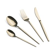 Komplet sztućców 24-ele dla 6 osób błyszczące szampańskie BERLINGER HAUS BH-3067