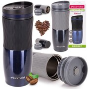 Kubek termiczny na kawę butelka metaliczna galaxy 500ml 2 kolory KAMILLE KM-2047