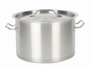 Garnek stalowy ze stali nierdzewnej gastro 14L 30x20 ROSSNER T8000