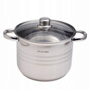 Garnek gastronomiczny wysoki stalowy 6L duży gastro KAMILLE KM-5402