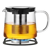 Dzbanek zaparzacz szklany do herbaty ziół na gaz 1000ml KAMILLE KM-0776M