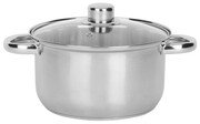 Garnek stalowy z pokrywką 20cm 3.3L gaz indukcja ROSSNER KL71G-20