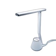 Lampka na biurko biurkowa nocna LED regulacja jasności dotykowa organizer biała TIROSS TS-1818