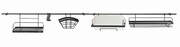 Reling kuchenny 16 ele. 150cm czarny KINGHOFF KH-1498