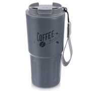 Kubek termiczny na kawę do samochodu auta szkoły szary TERMO 590 ml ORION 112281