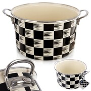 Garnek emaliowany indukcja na indukcję gaz SZACHOWNICA duży 26 cm 6.5L ORION 113338