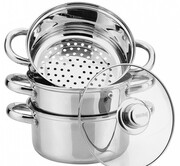 Zestaw garnków do gotowania na parze 4 ele. / 22cm KINGHOFF KH-3328