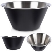 Miska kuchenna metalowa stalowa czarna 22cm 2L VILDE 259646