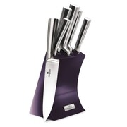 Zestaw noży w stojaku 6 elementów BERLINGER HAUS Purple Eclipse BH-2671