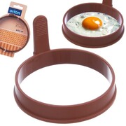 Forma do smażenia jajek naleśników pancake silikonowa pomarańczowa koło SILLINIE ORION 151755