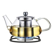 Dzbanek zaparzacz czajniczek szklany na gaz 1000ml KAMILLE KM-0782L