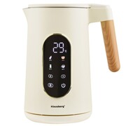 Czajnik elektryczny 1.7L LED dotykowy regulacja temperatury kremowy KLAUSBERG KB-9005