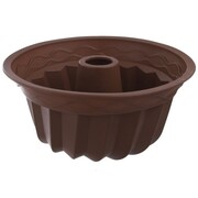 Forma do pieczenia babki z kominem silikonowa brązowa 23.5cm SILLINIE ORION 151712