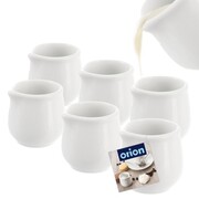 Zestaw mleczników porcelanowych biały 6-ele dzbanuszek na mleko sos MONA 20 ml ORION 155308