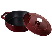 Emaliowany niski garnek żeliwny 2.6L 26cm BERLINGER HAUS Strong Mold BH-6498