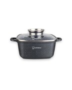 Garnek marmurkowy kwadratowy 24CM nieprzywierający indukcja gaz 4.5L MASTERPAN MP-2103