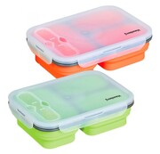 Pojemnik lunchbox silikonowy 1100ml 3-komorowy KLAUSBERG KB-7024