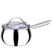 Rondel stalowy z pokrywką na indukcję gaz 16cm 1.5L MAESTRO MR-3516-16S