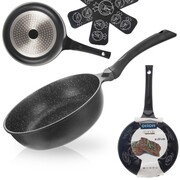Patelnia granitowa nieprzywierająca indukcja NON-STICK głęboka wysoka GRANDE 24 cm ORION 113206
