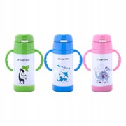 Kubek termiczny bidon dla dzieci dziecka z nadrukiem 350ml 3 kolory KAMILLE KM-2085
