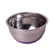 Miska kuchenna ze stali nierdzewnej silikonowe dno 18cm stalowa KAMILLE KM-4346