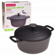 Garnek brytfanna kociołek z powłoką marmurową 4.5L KAMILLE KM-4461