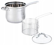 Garnek rondel do frytek makaronu z sitkiem 3.5L KAMILLE KM-5852