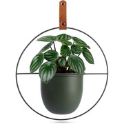 Osłona na doniczkę doniczki osłonka wisząca metalowa zielona 30x30cm HOME STYLING COLLECTION 569744