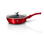 Patelnia z powłoką granitową 24cm BERLINGER HAUS Metallic Line red BH-1259-N