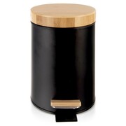 Kosz na śmieci z pedałem do kuchni łazienkowy czarny mały BLACK 3L ORION 731719