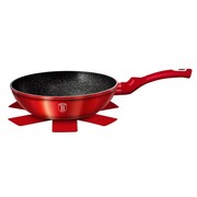 Wok granitowy 30cm BERLINGER HAUS Metallic Line Burgundy BH-6166