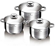 Zestaw garnków ze stali nierdzewnej 6-ele BLAUMANN Gourmet Line BL-3160