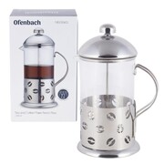Zaparzacz szklany do herbaty ziół kawy 600ml dzbanek french press OFENBACH OB-100601