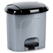 Kosz na śmieci z pedałem plastikowy szary łazienkowy do kuchni 3L ORION 731368