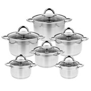 Zestaw garnków stalowych zestaw 12 ele. BRUNBESTE BB-2152