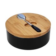 Cukiernica ceramiczna 350ml z łyżeczką cukierniczka KONIGHOFFER KG-4240 czarna